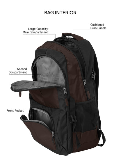 Para John PJSB6016 School Backpack – Durable Multi-Compartment Bag