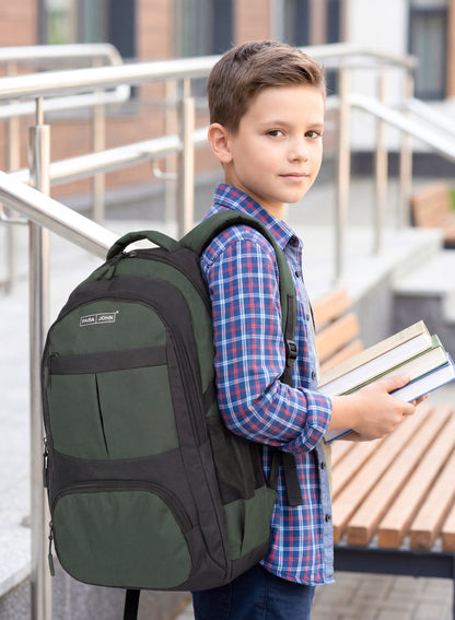 Para John PJSB6016 School Backpack – Durable Multi-Compartment Bag