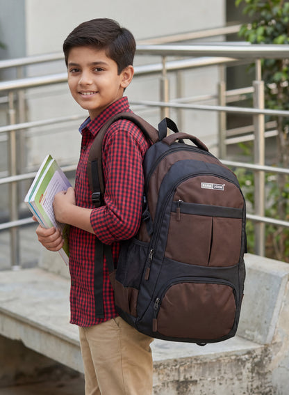 Para John PJSB6016 School Backpack – Durable Multi-Compartment Bag