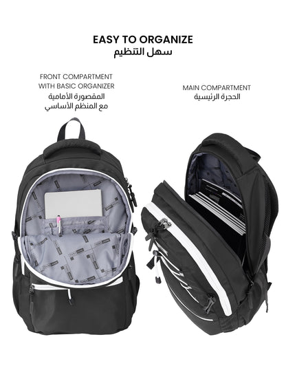 Para John PJSB6018 19-Inch School Backpack – 30L Multi-Compartment Bag