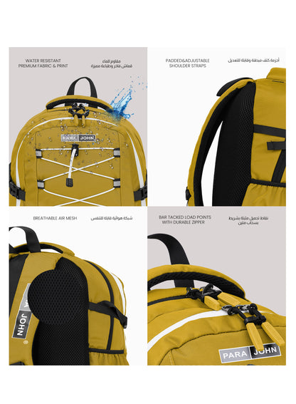 Para John PJSB6018 19-Inch School Backpack – 30L Multi-Compartment Bag