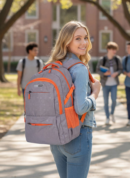 Para John PJSB6044 20-Inch School Backpack – Multi-Compartment Polyester Bag