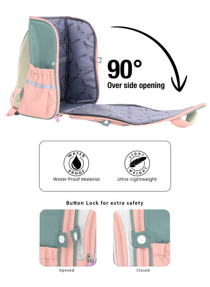Para John PJSB6093 CandyPack 15-Inch School Backpack, Lightweight Waterproof Nylon Bag
