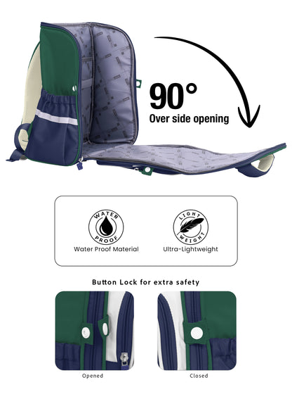 Para John PJSB6093 CandyPack 15-Inch School Backpack, Lightweight Waterproof Nylon Bag