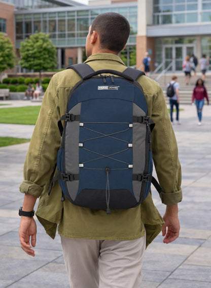 Para John PJSB6094 Trexon School Backpack with Laptop Compartment