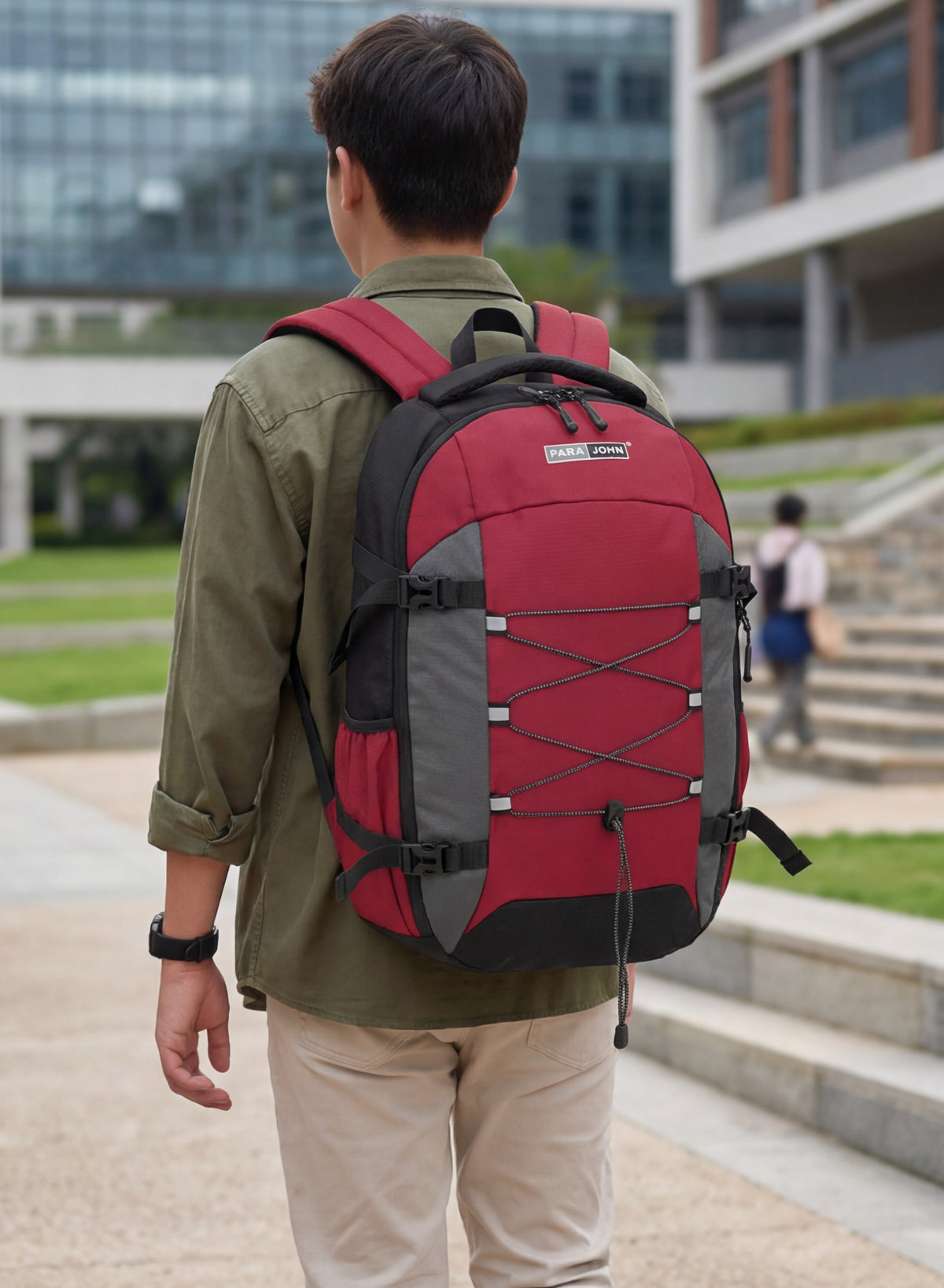 Para John PJSB6094 Trexon School Backpack with Laptop Compartment