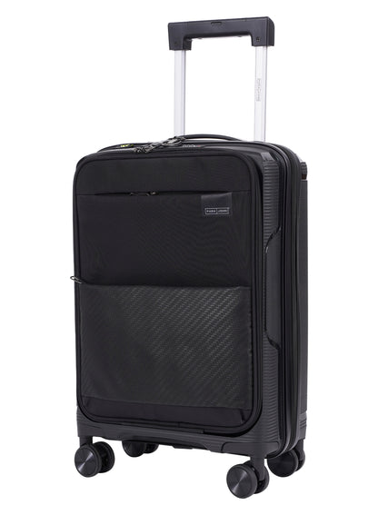 Parajohn  20-Inch Front-Open Cabin Luggage with Laptop Compartment, 8 Wheels & 3-Dial Lock