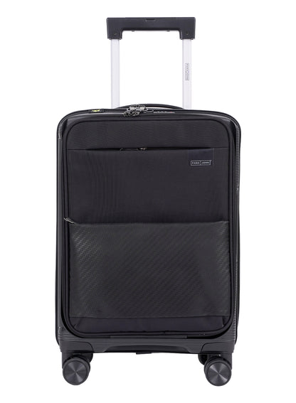 Parajohn  20-Inch Front-Open Cabin Luggage with Laptop Compartment, 8 Wheels & 3-Dial Lock