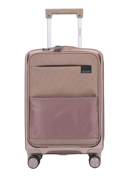 Parajohn  20-Inch Front-Open Cabin Luggage with Laptop Compartment, 8 Wheels & 3-Dial Lock