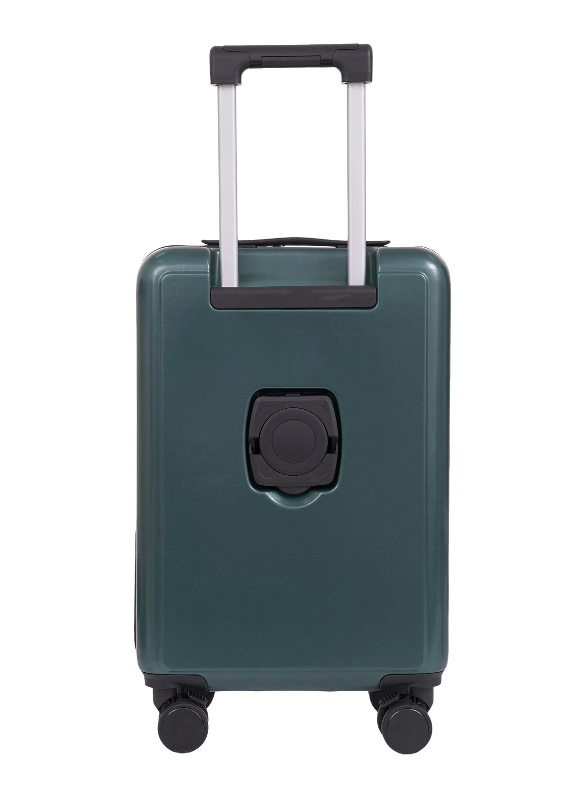 Parajohn  20-Inch ABS Cabin Luggage with Cup Holder & Mobile Holder, 8-Wheel 360° Spinner Trolley Suitcase, Lightweight Hard Shell Travel Luggage