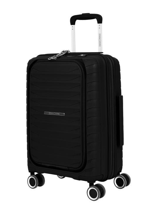 Parajohn AEROFLEX 20-Inch PP Hardshell Cabin Luggage | Lightweight 8-Wheel 360° Spinner Trolley Suitcase | Front-Open Travel Carry-On .
