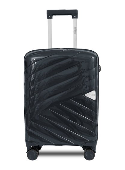 Parajohn Strion Mini  20-Inch PP Hardside Cabin Luggage, Lightweight 8-Wheel 360° Spinner Trolley Bag, Carry-On Travel Suitcase