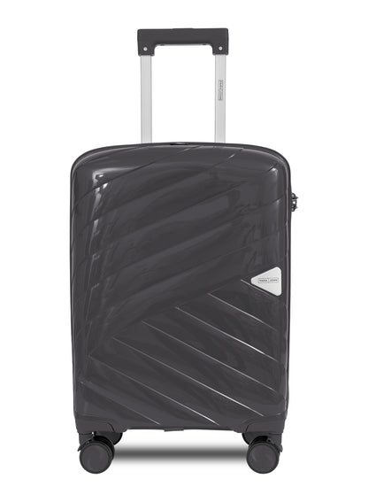 Parajohn Strion Mini  20-Inch PP Hardside Cabin Luggage, Lightweight 8-Wheel 360° Spinner Trolley Bag, Carry-On Travel Suitcase