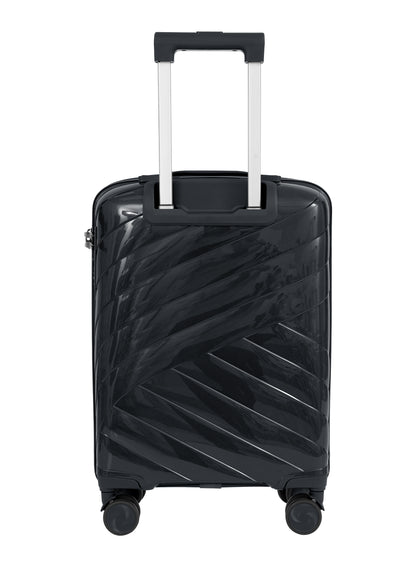 Parajohn Strion Mini  20-Inch PP Hardside Cabin Luggage, Lightweight 8-Wheel 360° Spinner Trolley Bag, Carry-On Travel Suitcase