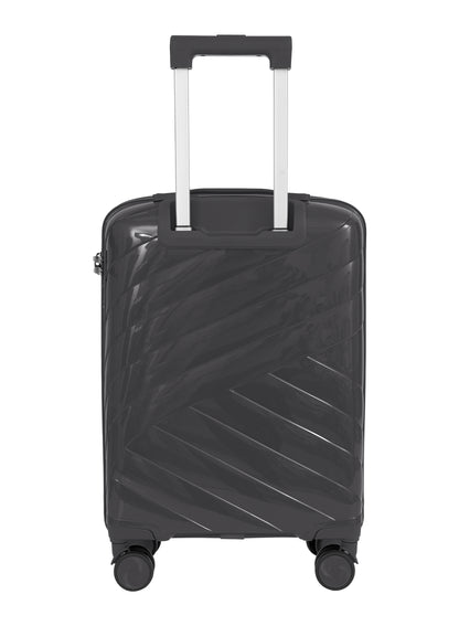 Parajohn Strion Mini  20-Inch PP Hardside Cabin Luggage, Lightweight 8-Wheel 360° Spinner Trolley Bag, Carry-On Travel Suitcase