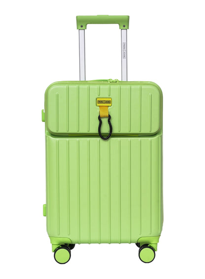 PARAJOHN VerDeX PC Cabin Luggage, 45L Hard Shell Suitcase with 8 Spinner Wheels & Smart Travel Features