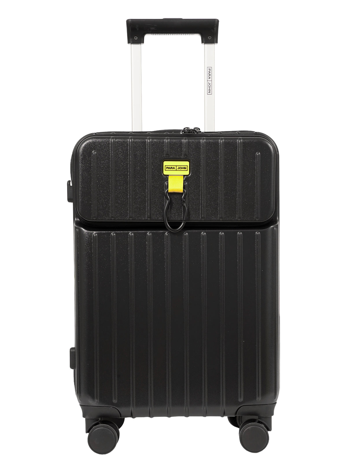 PARAJOHN VerDeX PC Cabin Luggage, 45L Hard Shell Suitcase with 8 Spinner Wheels & Smart Travel Features