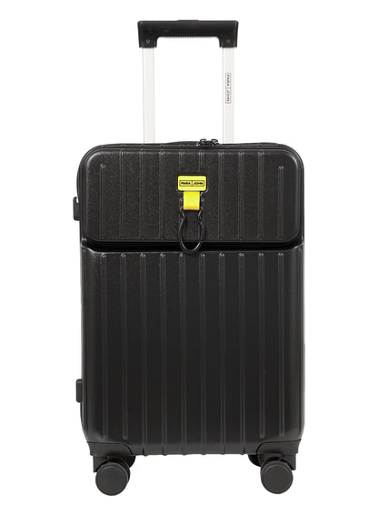 PARAJOHN VerDeX PC Cabin Luggage, 45L Hard Shell Suitcase with 8 Spinner Wheels & Smart Travel Features