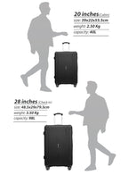 Parajohn Crista Series Set of 2 Luggage | Lightweight Small 10KG & Large 30KG ABS 8 Wheels Trolley Hardsided Travel Suitcase  PARAJOHN UAE