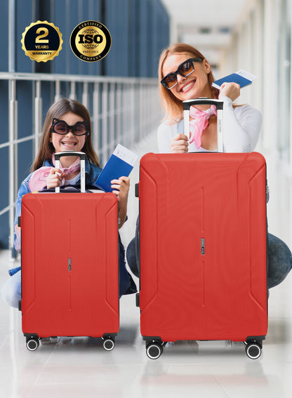 Parajohn Crista Series Set of 2 Luggage | Lightweight Small 10KG & Large 30KG ABS 8 Wheels Trolley Hardsided Travel Suitcase  PARAJOHN UAE