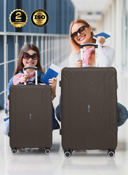 Parajohn Crista Series Set of 2 Luggage | Lightweight Small 10KG & Large 30KG ABS 8 Wheels Trolley Hardsided Travel Suitcase  PARAJOHN UAE