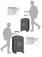 Parajohn Armorix Series Set of 2 Luggage | Lightweight Small 10KG & Large 30KG ABS 8 Wheels Trolley Hardsided Travel Suitcase  PARAJOHN UAE