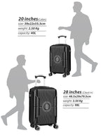 Parajohn Armorix Series Set of 2 Luggage | Lightweight Small 10KG & Large 30KG ABS 8 Wheels Trolley Hardsided Travel Suitcase  PARAJOHN UAE