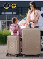 Parajohn Armorix Series Set of 2 Luggage | Lightweight Small 10KG & Large 30KG ABS 8 Wheels Trolley Hardsided Travel Suitcase  PARAJOHN UAE