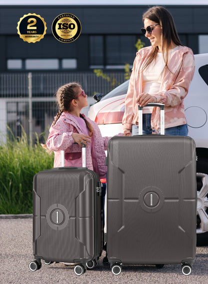 Parajohn Armorix Series Set of 2 Luggage | Lightweight Small 10KG & Large 30KG ABS 8 Wheels Trolley Hardsided Travel Suitcase  PARAJOHN UAE