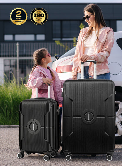 Parajohn Armorix Series Set of 2 Luggage | Lightweight Small 10KG & Large 30KG ABS 8 Wheels Trolley Hardsided Travel Suitcase  PARAJOHN UAE
