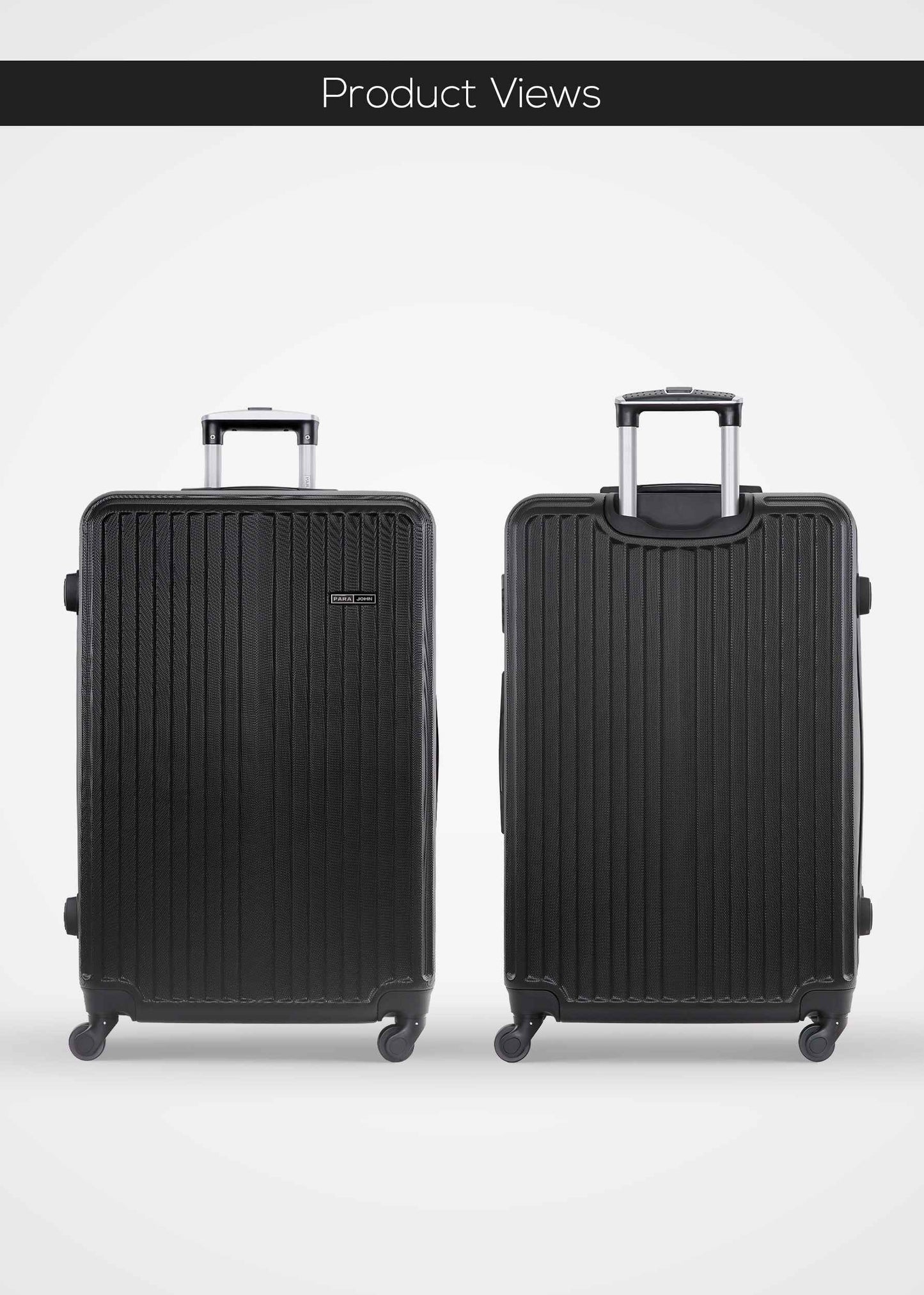 Vertex 2 Pieces ABS Hard Side Travel Trolley Luggage Set