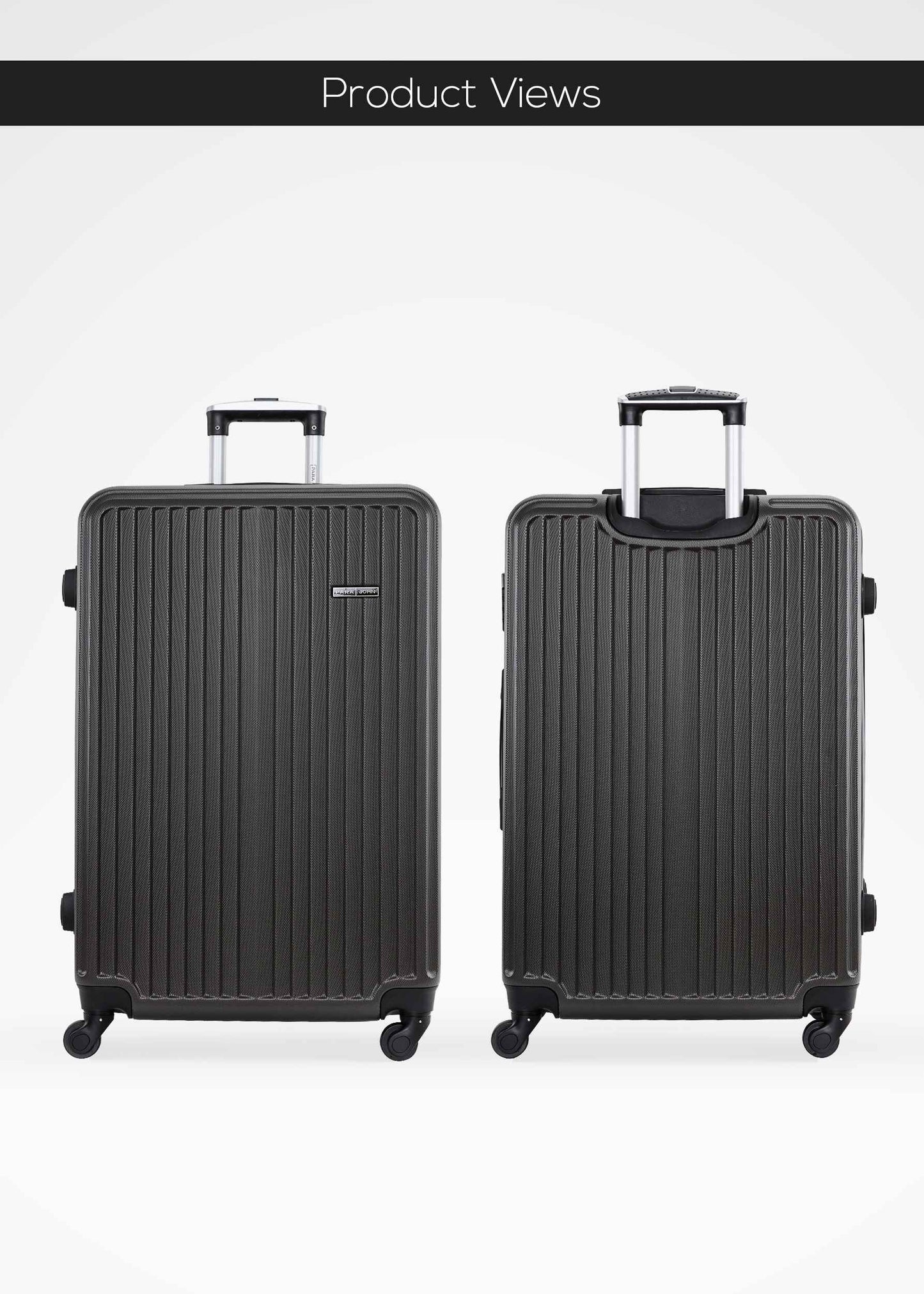Vertex 2 Pieces ABS Hard Side Travel Trolley Luggage Set