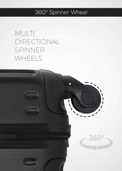 Vertex Single Size ABS Hard Side Trolley Luggage