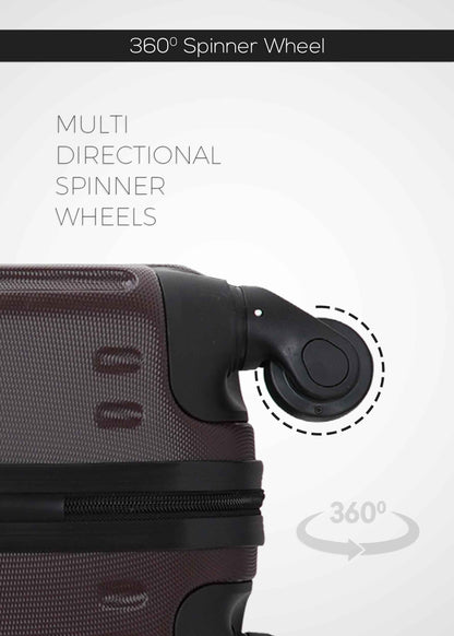 Vertex Single Size ABS Hard Side Trolley Luggage