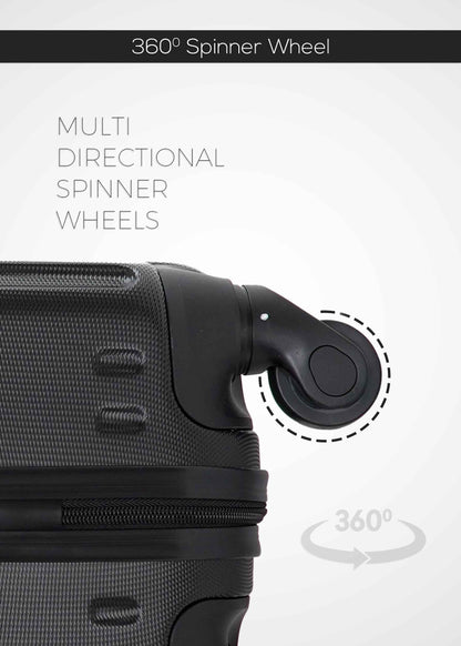 Vertex Single Size ABS Hard Side Trolley Luggage