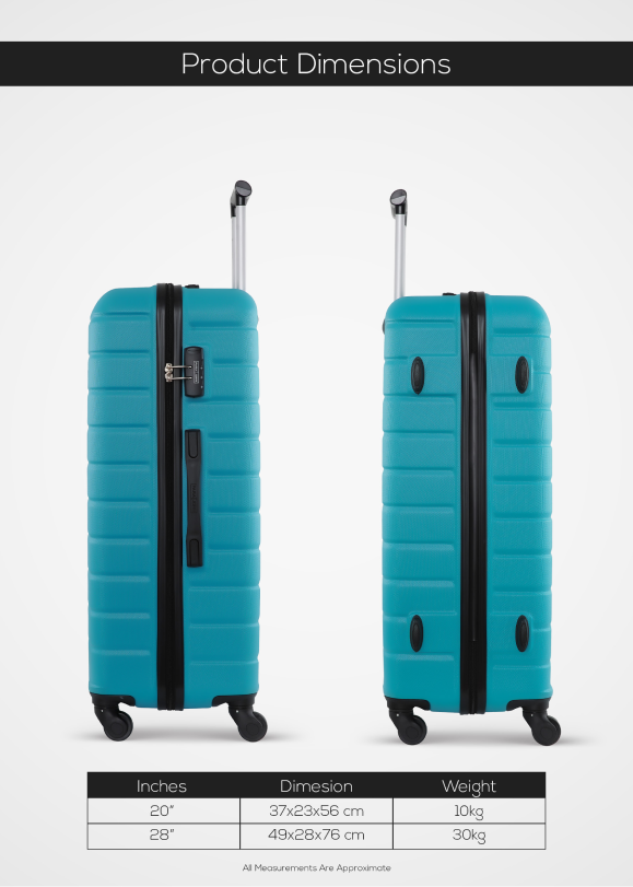 PopGlide Cabin Trolley - Blue Single Piece Carry-On