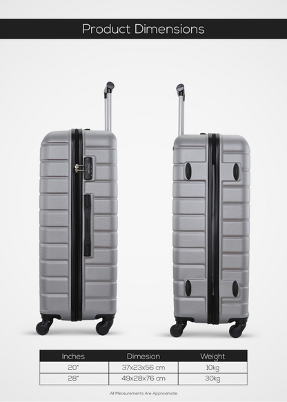 PopGlide Cabin Trolley - Silver Single Piece Carry-On