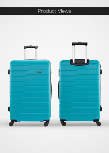 PopGlide2-Pieces ABS Hardside Travel Trolley Luggage Set