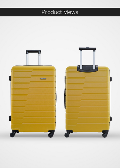 PopGlide2-Pieces ABS Hardside Travel Trolley Luggage Set