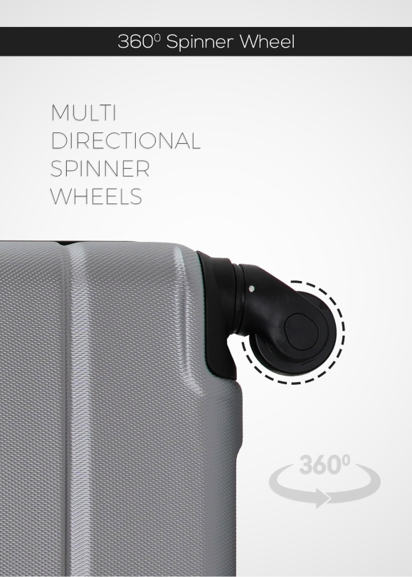 PopGlide Cabin Trolley - Silver Single Piece Carry-On