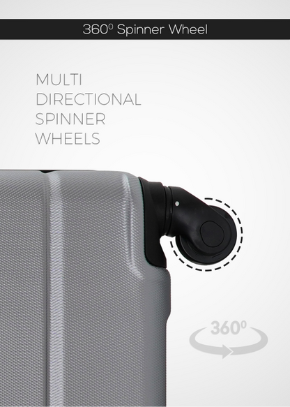 PopGlide Cabin Trolley - Silver Single Piece Carry-On