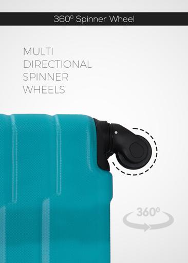 PopGlide2-Pieces ABS Hardside Travel Trolley Luggage Set