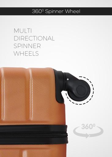 PopGlide2-Pieces ABS Hardside Travel Trolley Luggage Set