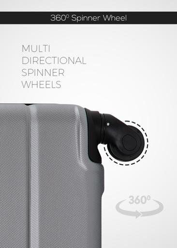 PopGlide2-Pieces ABS Hardside Travel Trolley Luggage Set