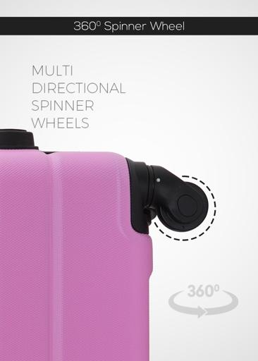 PopGlide2-Pieces ABS Hardside Travel Trolley Luggage Set