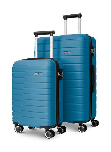 PopGlide2-Pieces ABS Hardside Travel Trolley Luggage Set
