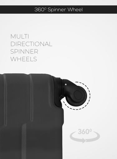 PopGlide Cabin Trolley - Dark Grey Single Piece Carry-On