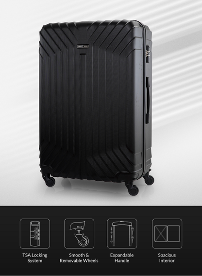 Noir 2 Pieces Hard Side Luggage Set