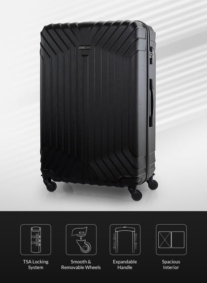 Noir 2 Pieces Hard Side Luggage Set