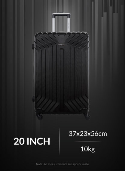 Noir 2 Pieces Hard Side Luggage Set